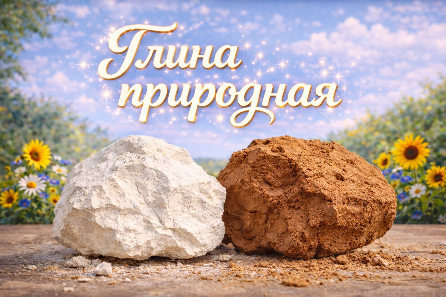 Глина природная