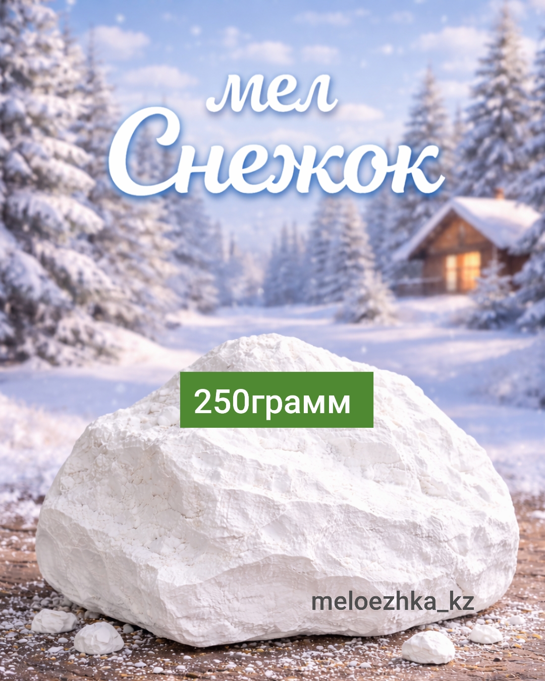 мел Снежок 🪨 250грамм кусковой Белгород