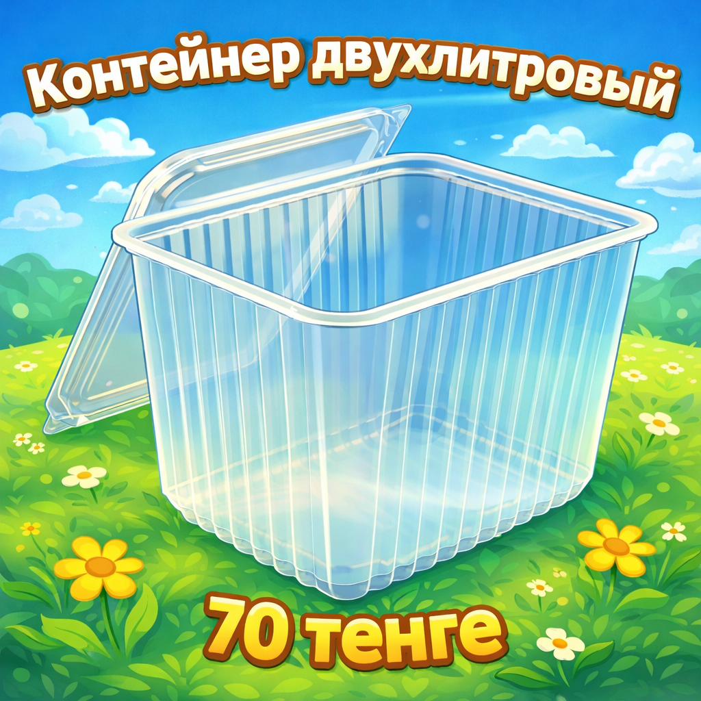 Контейнер 2 литра добавить к вашему заказу