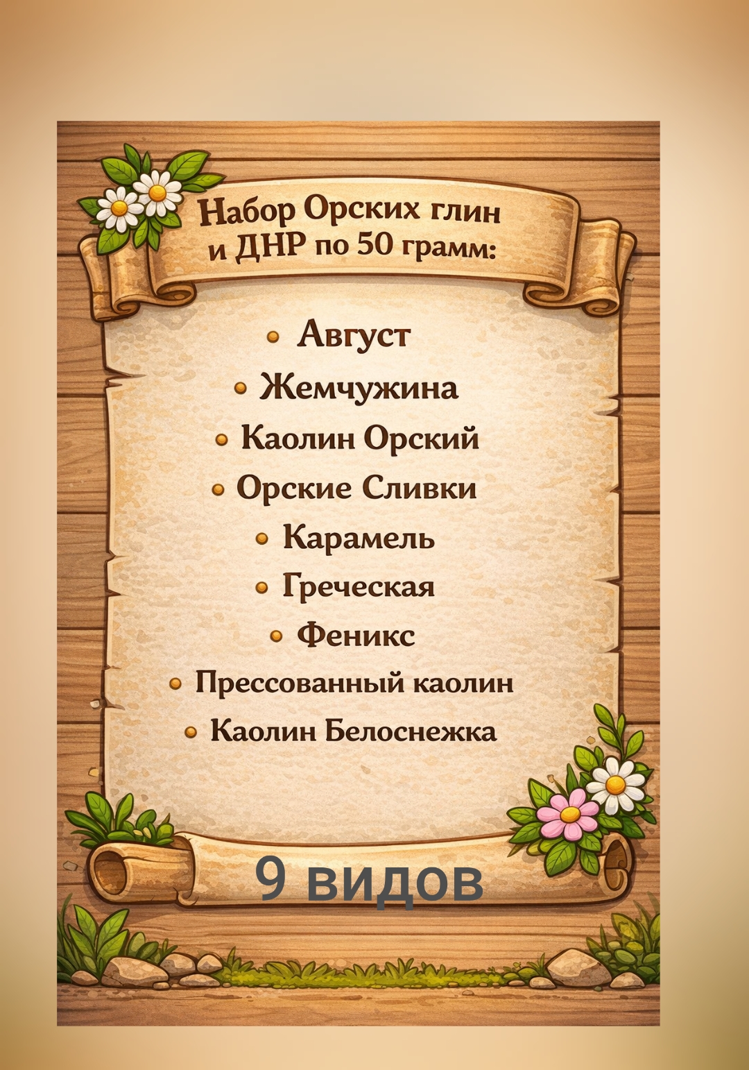 Набор Орских и ДНР глин по 50грамм